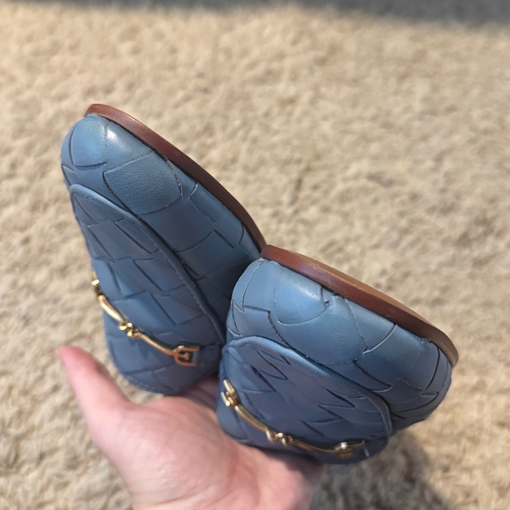 Sam Edelman Loraine Woven Loafer Sky Blue - Picture 7 of 10